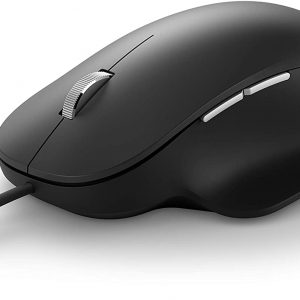 Mouse óptico Microsoft Ergonomic, 1 000 dpi, 5 botones, USB, Negro.