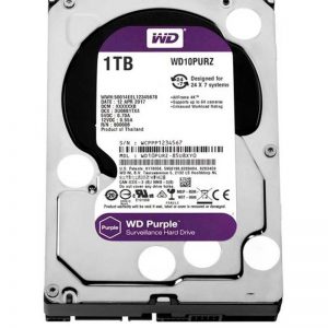Disco duro Western Digital Purple Surveillance, 1TB, SATA 6.0 Gbps, 5400RPM, 64MB, formato 3.5".