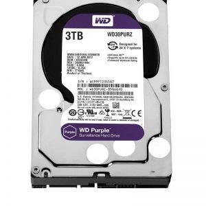 Disco duro Western Digital Purple Surveillance, 3TB, SATA 6.0 Gbps, 5400RPM, 64MB, formato 3.5".