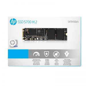 Unidad en estado solido HP S700, 250GB, M.2, 2280. Velocidad de escritura 510 MB/s, velocidad de lectura 560 MB/s