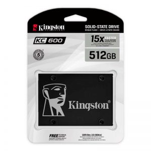 Unidad en estado solido Kingston KC600, 512GB, SATA 6.0 Gbps, 2.5", 7mm