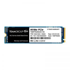 Unidad en estado solido MP33 M.2 PCIe SSD, 256GB, Interfaz PCIe 3.0 x4 NVMe, Velocidad de lectura 1600 MB/s, Velocidad de escritura 1000 MB/s